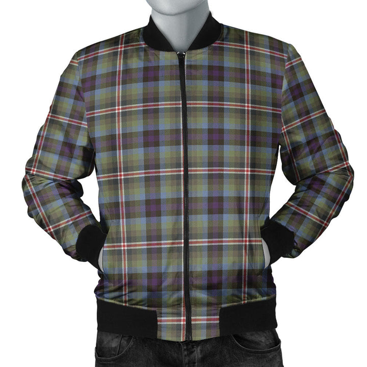 Reid (Mill City) Weathered Clan Badge Tartan Bomber Jacket