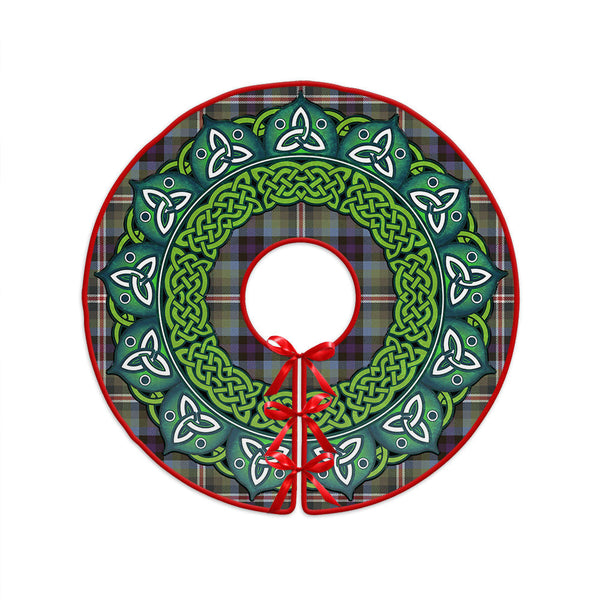 Reid (Mill City) Weathered Clan Badge Tartan Christmas Tree Skirt Heritage Holiday Decor