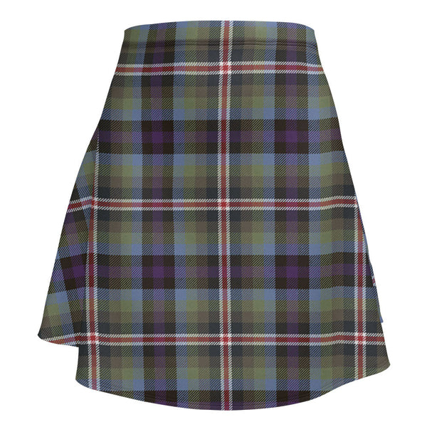 Reid (Mill City) Weathered Clan Badge Tartan Flared Skirt