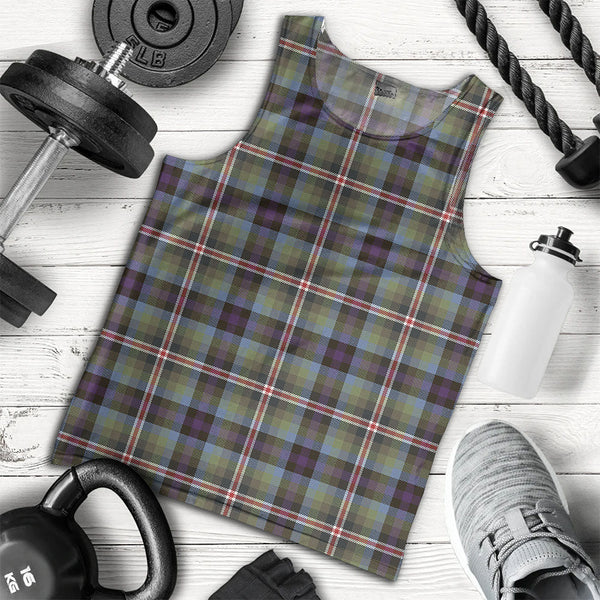 Reid (Mill City) Weathered Clan Badge Tartan Men Tank Top
