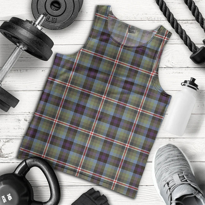 Reid (Mill City) Weathered Clan Badge Tartan Men Tank Top