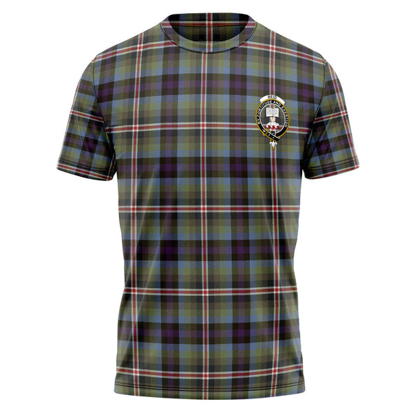 Reid (Mill City) Weathered Clan Badge Tartan T-Shirt