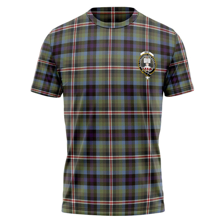 Reid (Mill City) Weathered Clan Badge Tartan T-Shirt