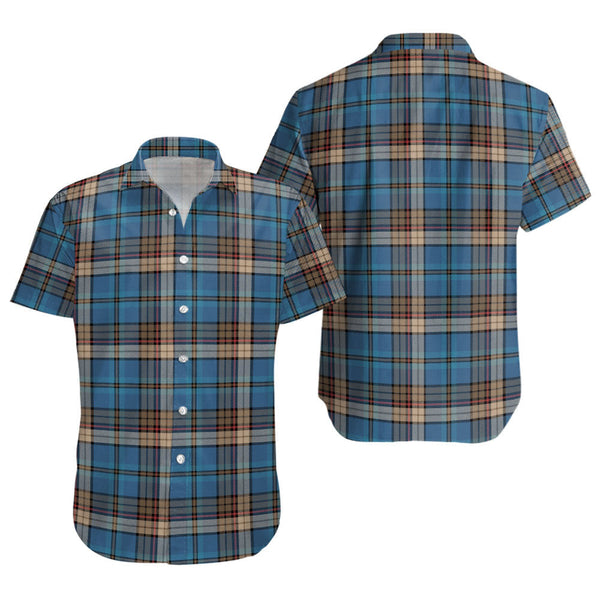 Renton Ancient Clan Badge Tartan Short Sleeve Shirt