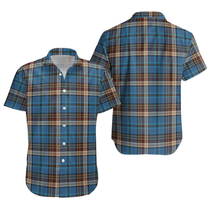 Renton Ancient Clan Badge Tartan Short Sleeve Shirt
