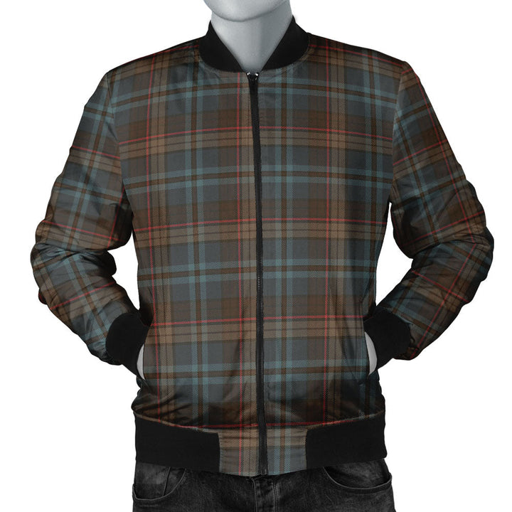 Renton Weathered Clan Badge Tartan Bomber Jacket