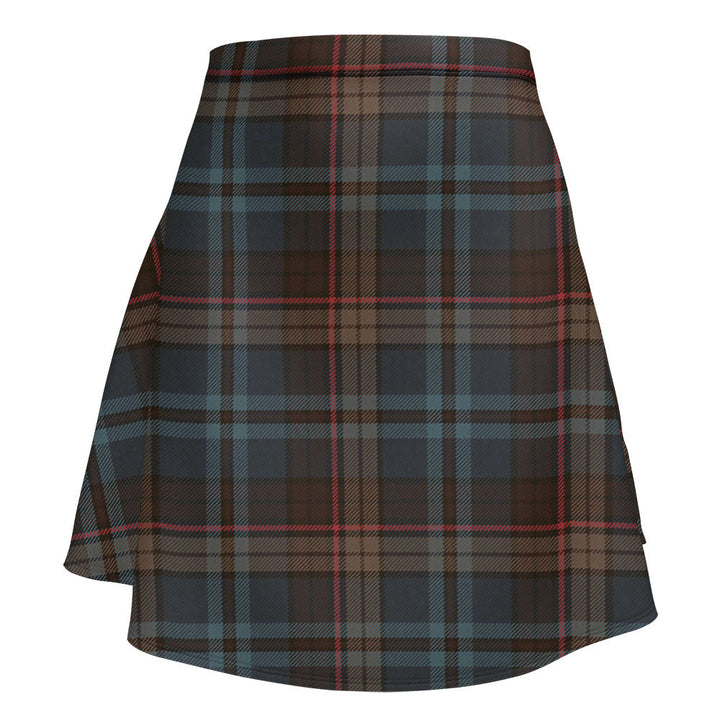 Renton Weathered Clan Badge Tartan Flared Skirt