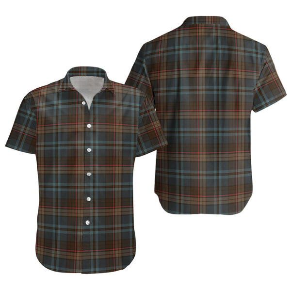 Renton Weathered Clan Badge Tartan Short Sleeve Shirt