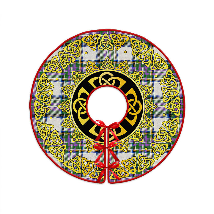 Richards (Pritchard) Ancient Clan Badge Tartan Christmas Tree Skirt Golden Celtic Heritage