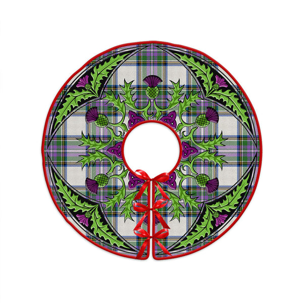 Richards (Pritchard) Ancient Clan Badge Tartan Christmas Tree Skirt Scottish Thistle Design