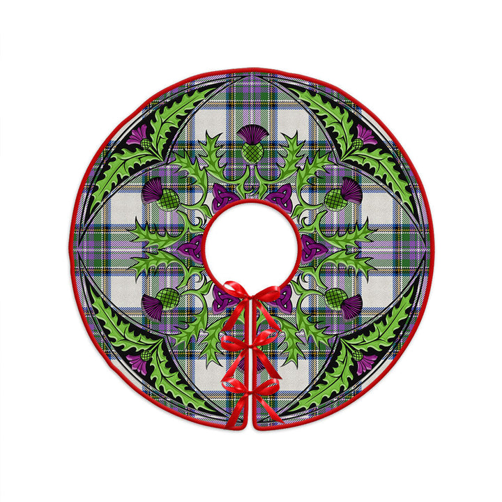 Richards (Pritchard) Ancient Clan Badge Tartan Christmas Tree Skirt Scottish Thistle Design