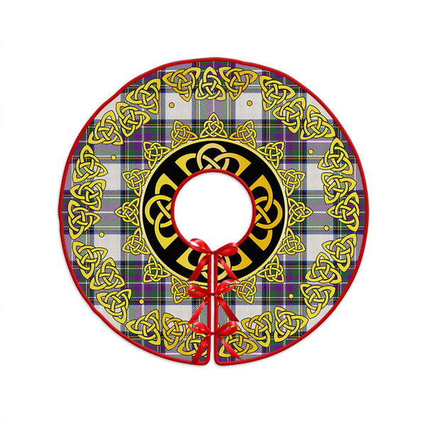 Richards (Pritchard) Modern Clan Badge Tartan Christmas Tree Skirt Golden Celtic Heritage
