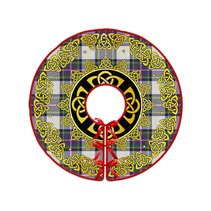 Richards (Pritchard) Modern Clan Badge Tartan Christmas Tree Skirt Golden Celtic Heritage