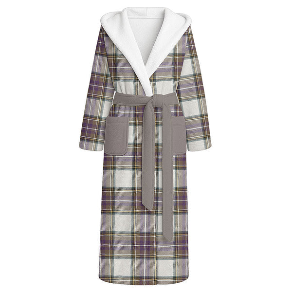 Richards (Pritchard) Weathered Clan Badge Tartan Flannel Hooded Bathrobe