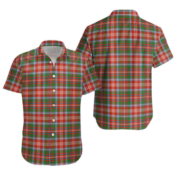 Ritchie Ancient Clan Badge Tartan Short Sleeve Shirt