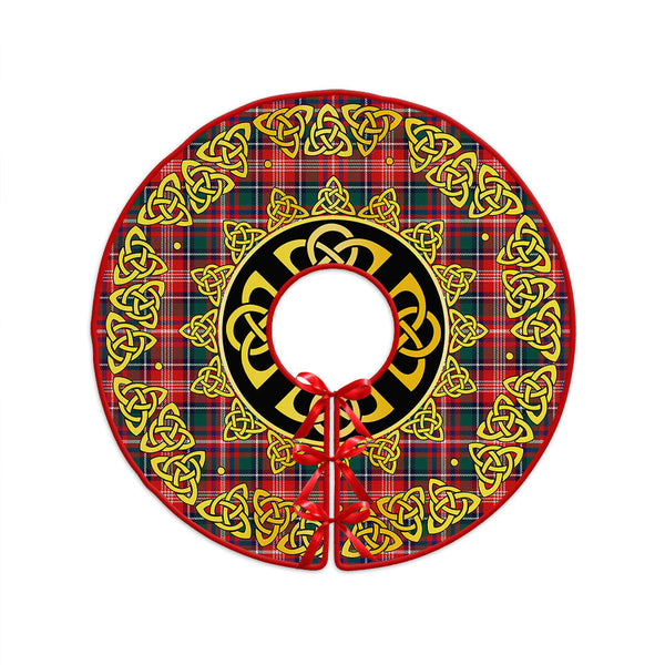 Ritchie Modern Clan Badge Tartan Christmas Tree Skirt Golden Celtic Heritage