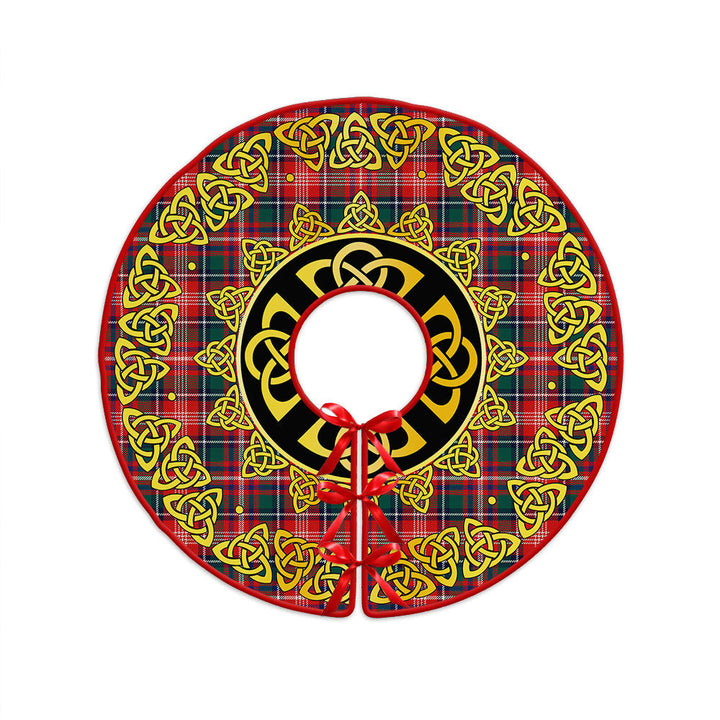Ritchie Modern Clan Badge Tartan Christmas Tree Skirt Golden Celtic Heritage