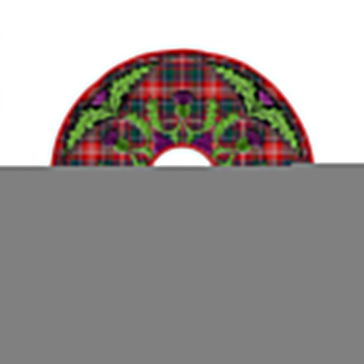 Ritchie Modern Clan Badge Tartan Christmas Tree Skirt Scottish Thistle Design