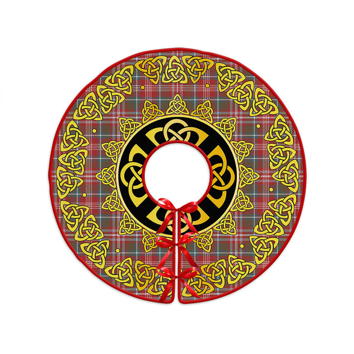 Ritchie Weathered Clan Badge Tartan Christmas Tree Skirt Golden Celtic Heritage