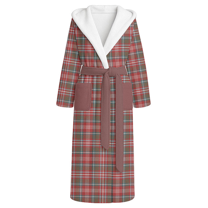 Ritchie Weathered Clan Badge Tartan Flannel Hooded Bathrobe