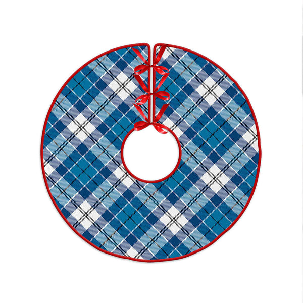 Roberton Clan Badge Tartan Christmas Tree Skirt