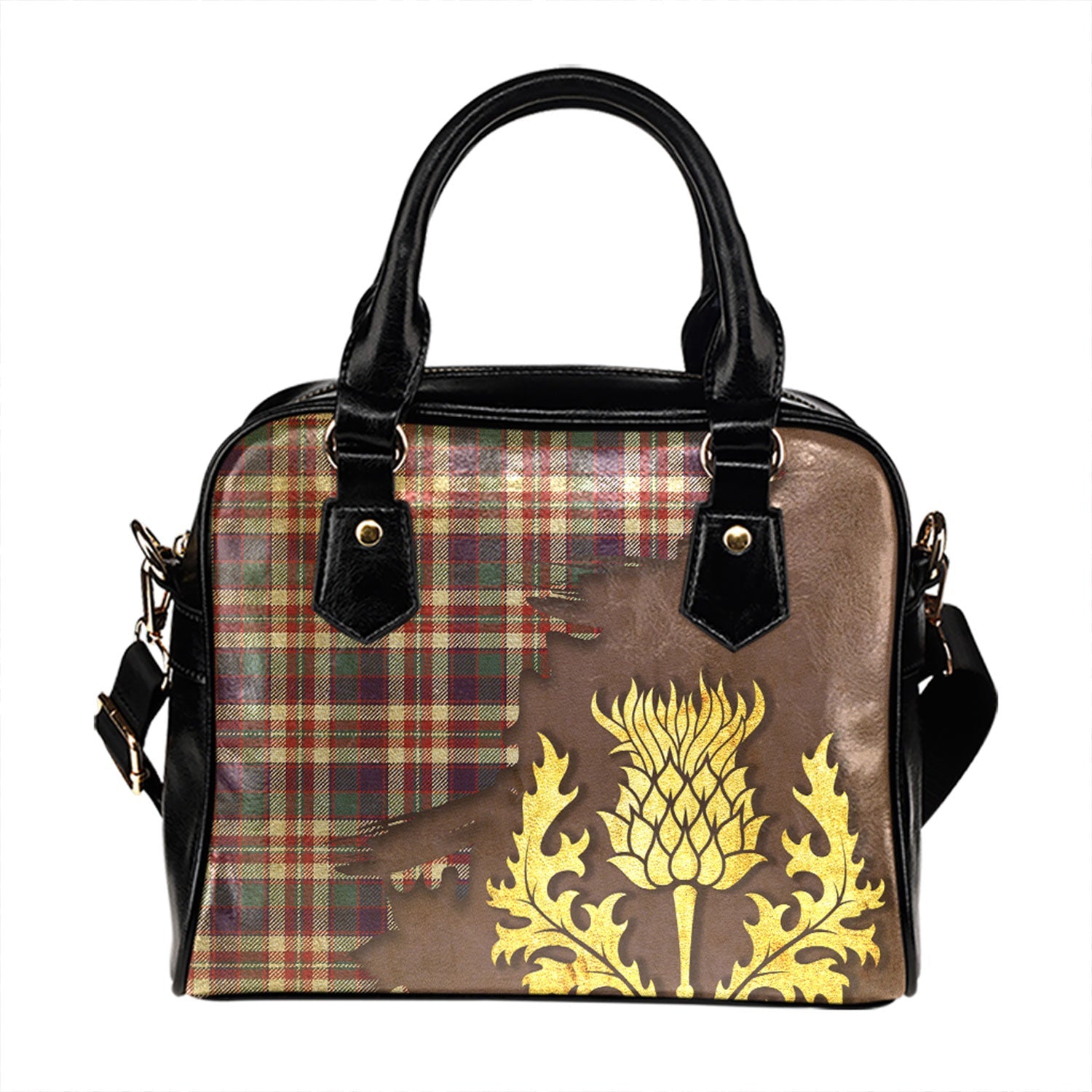 Haliburton Tartan Crest Shoulder Handbag main image 1