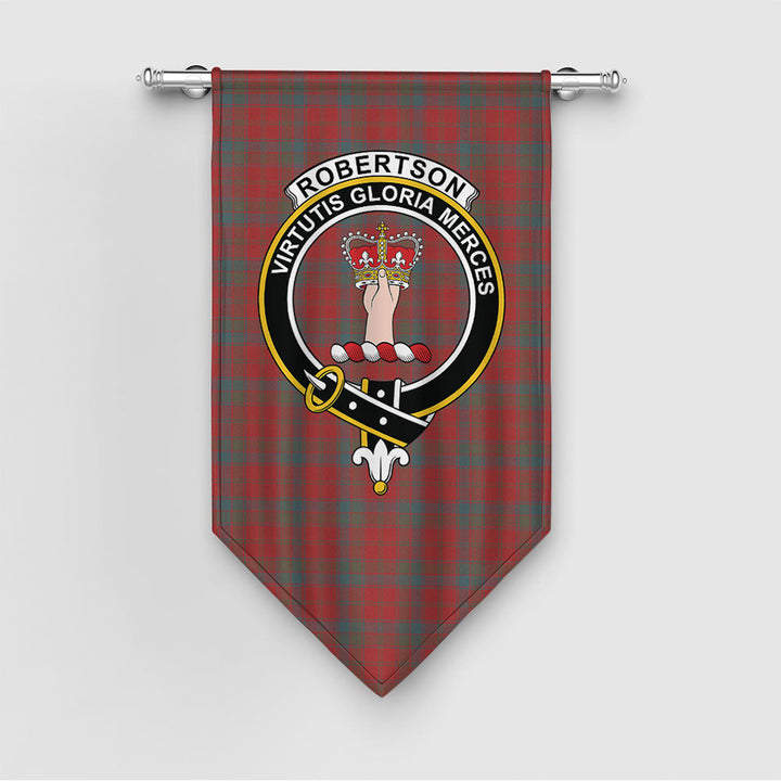 Robertson Weathered Clan Badge Tartan Gonfalon