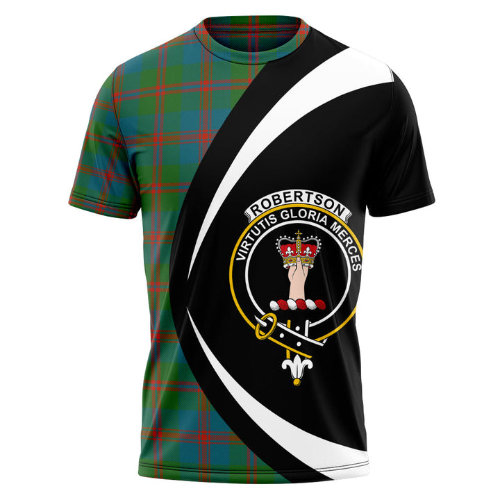 Robertson of Struan Ancient Clan Badge Tartan T-Shirt Circle Style Personalized