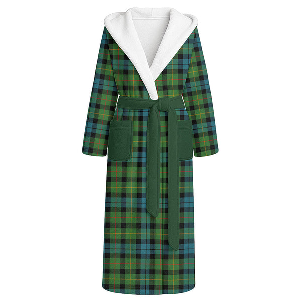 Rollo Ancient Clan Badge Tartan Flannel Hooded Bathrobe