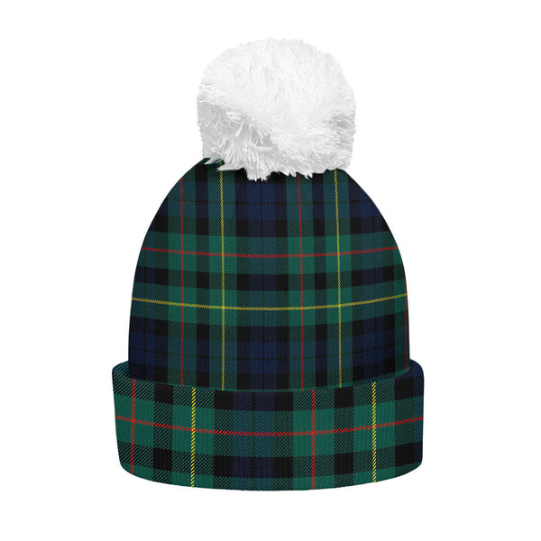 Rollo Modern Clan Badge Tartan Bobble Beanie Hat