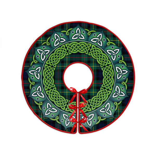 Rollo Modern Clan Badge Tartan Christmas Tree Skirt Heritage Holiday Decor