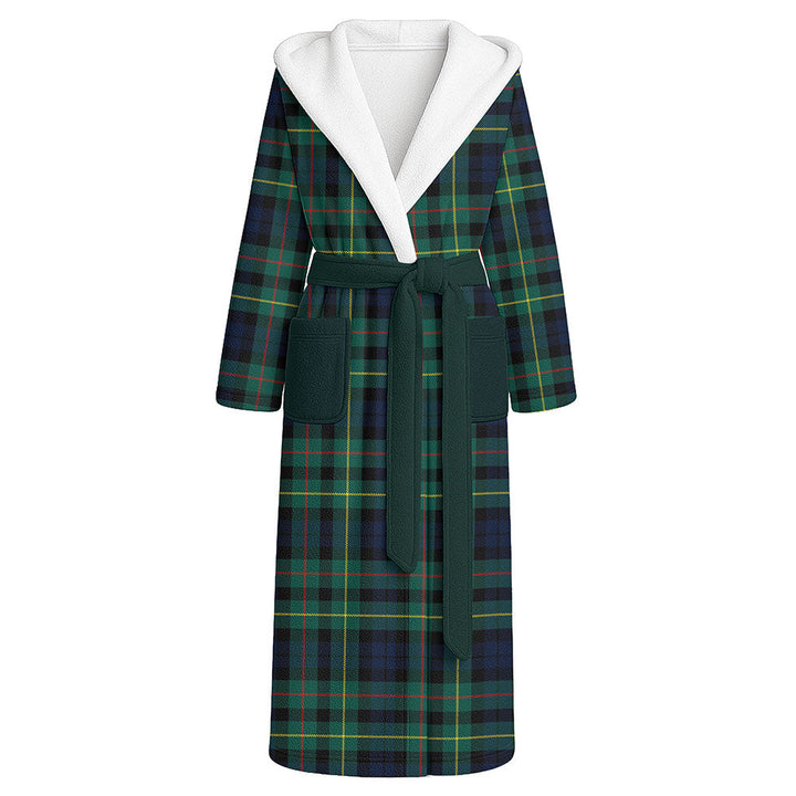 Rollo Modern Clan Badge Tartan Flannel Hooded Bathrobe