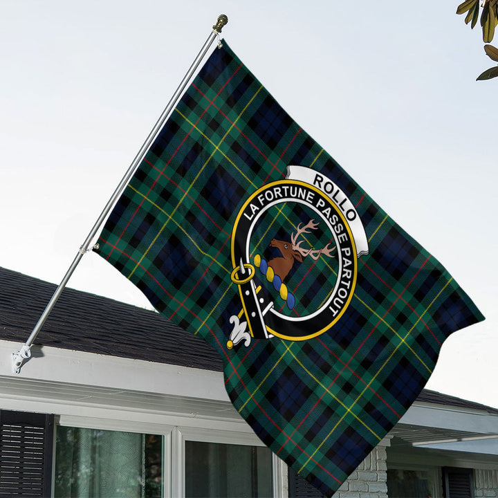 Rollo Modern Clan Badge Tartan House Flag