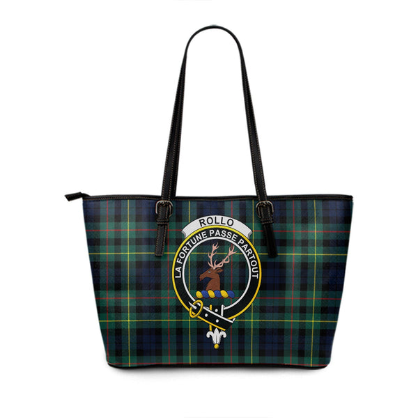 Rollo Modern Clan Badge Tartan Leather Tote Bag