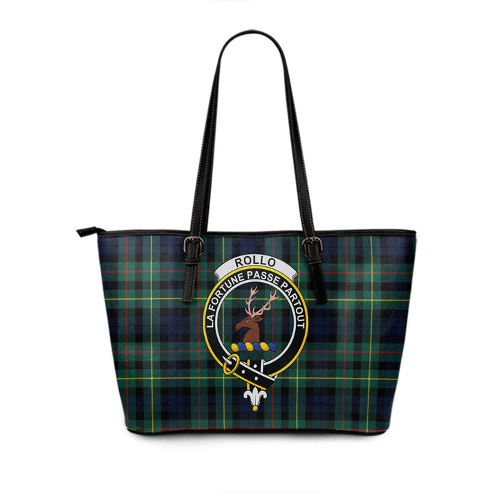 Rollo Modern Clan Badge Tartan Leather Tote Bag