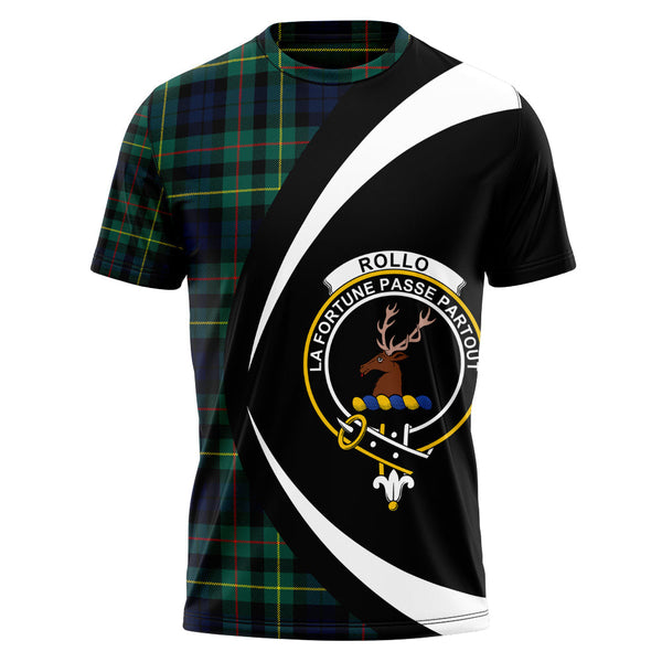 Rollo Modern Clan Badge Tartan T-Shirt Circle Style Personalized