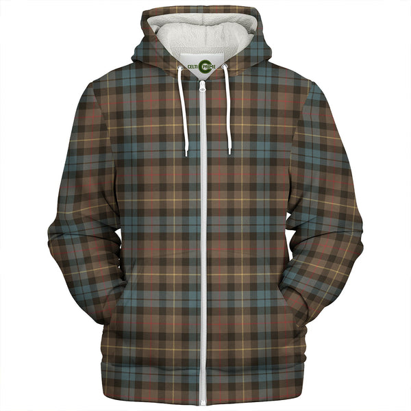 Rollo Weathered Clan Badge Tartan Sherpa Hoodie