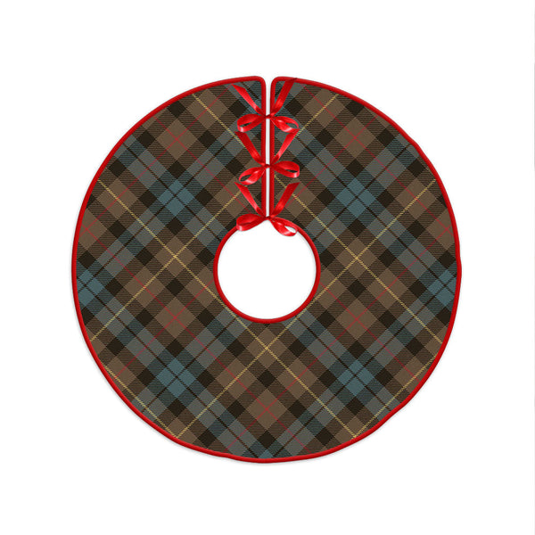 Rollo Weathered Clan Badge Tartan Christmas Tree Skirt