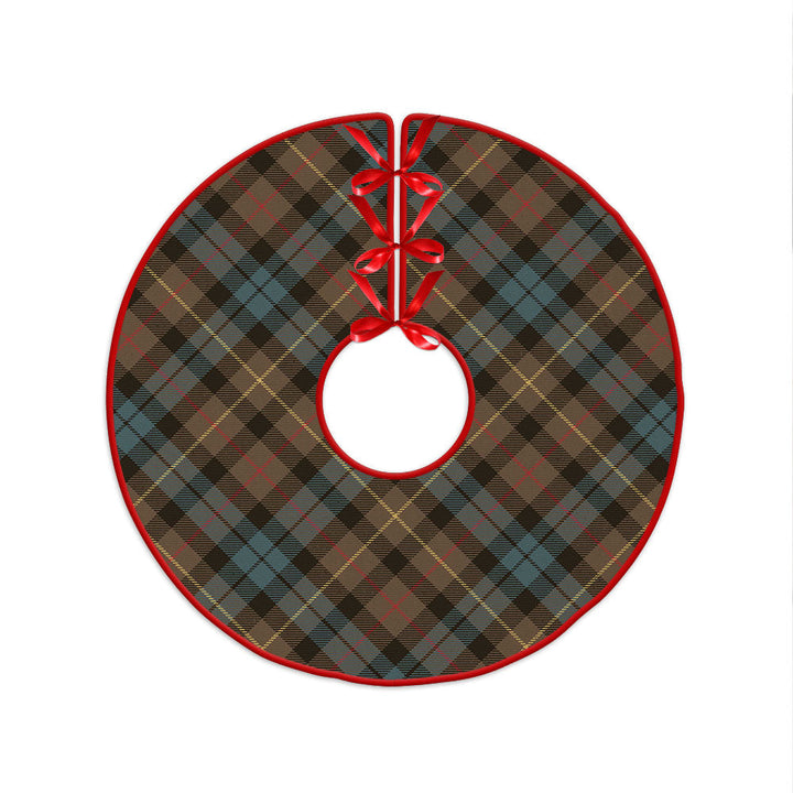 Rollo Weathered Clan Badge Tartan Christmas Tree Skirt