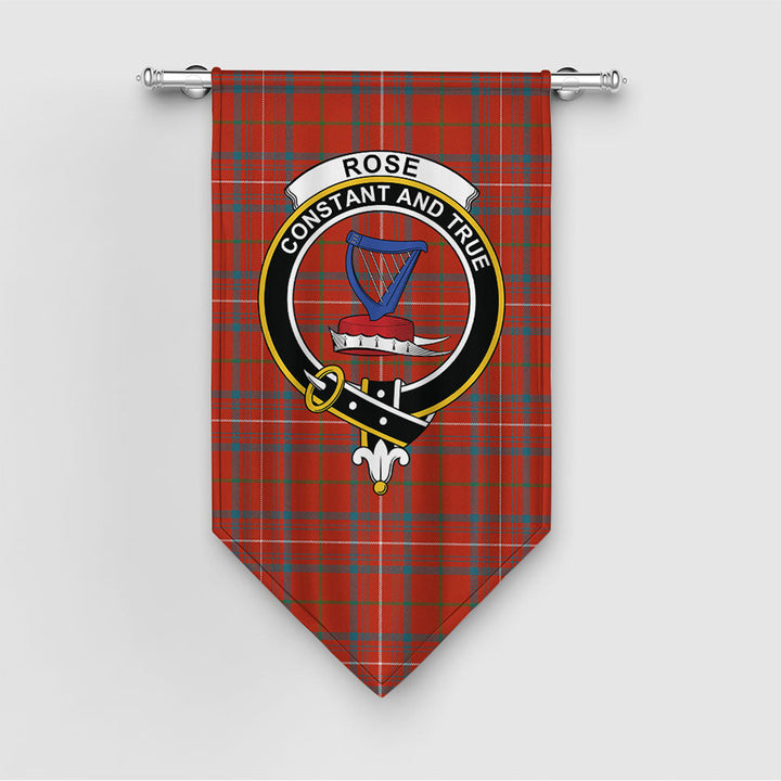 Rose Ancient Clan Badge Tartan Gonfalon