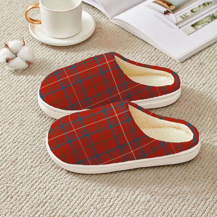 Rose Ancient Clan Badge Tartan Plush Slipper