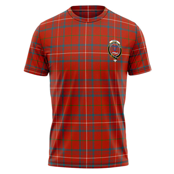 Rose Ancient Clan Badge Tartan T-Shirt