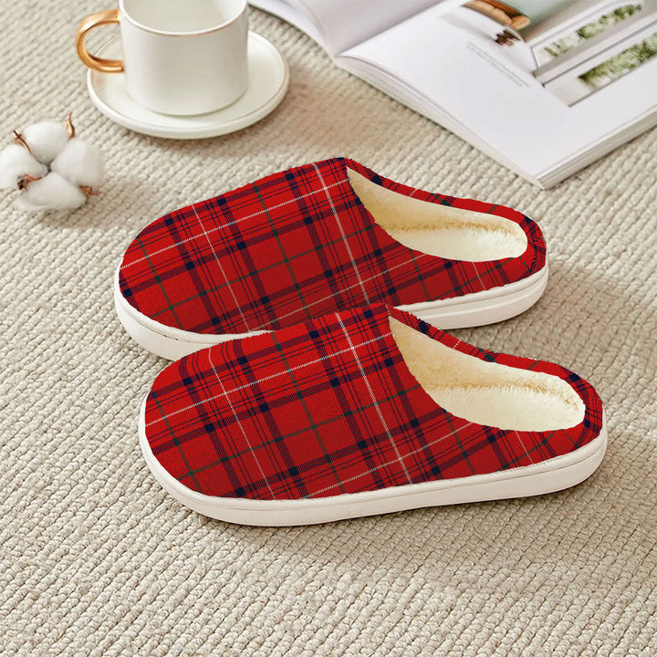 Rose Modern Clan Badge Tartan Plush Slipper