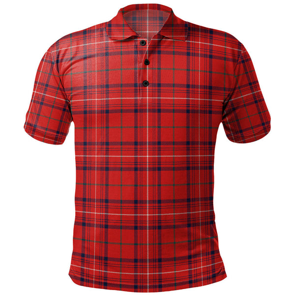Rose Modern Clan Badge Tartan Polo Shirt