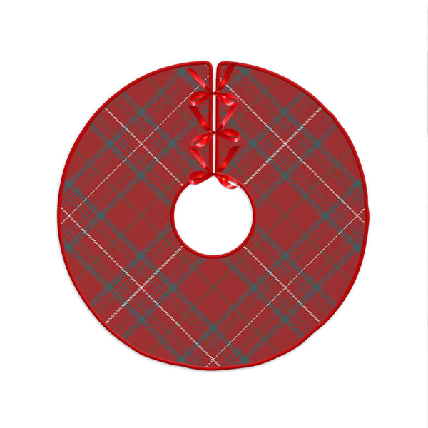 Rose Weathered Clan Badge Tartan Christmas Tree Skirt