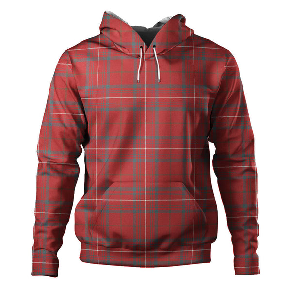 Rose Weathered Clan Badge Tartan Hoodie