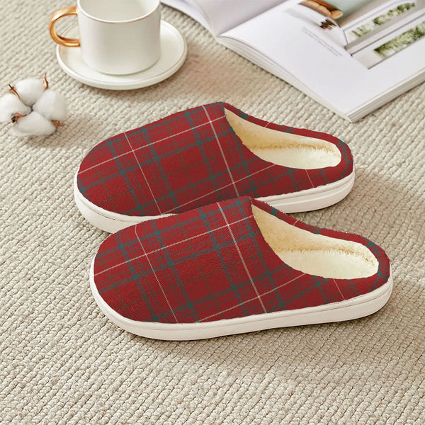 Rose Weathered Clan Badge Tartan Plush Slipper