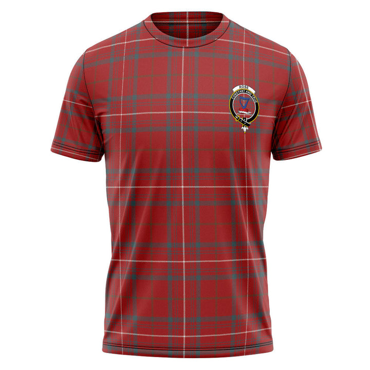 Rose Weathered Clan Badge Tartan T-Shirt