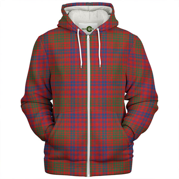 Ross Modern Clan Badge Tartan Sherpa Hoodie
