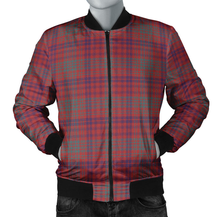 Ross Weathered Clan Badge Tartan Bomber Jacket